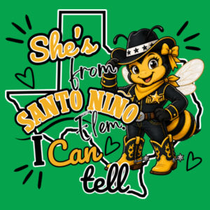She's From Santo Niño - 03-803 - Adult Softstyle ® T Shirt Design