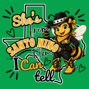 She's From Santo Niño - 03-803 - Adult Softstyle ® T Shirt Design