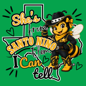 She's From Santo Niño - 03-803 - Heavy Blend Crewneck Sweatshirt Design