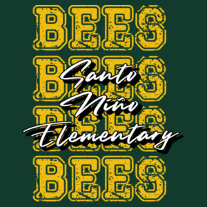 Santo Niño Bees 4X 03-804 - Youth Heavy Cotton 100% Cotton T Shirt Design