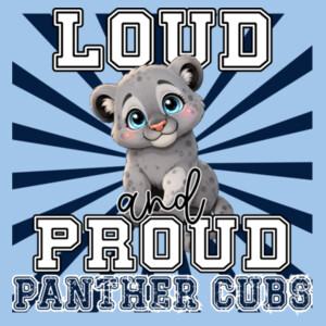 Loud & Proud Panther Cubs 06A-602 - Heavy Blend Crewneck Sweatshirt Design