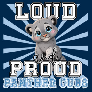 Loud & Proud Panther Cubs 06A-603 - Adult Cooling Performance Long Sleeve Tee Design