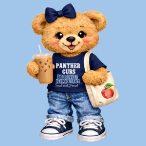 Panther Cubs Bear 06A-608 - Youth Heavy Cotton 100% Cotton T Shirt Design