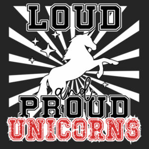 Loud & Proud Unicorns - Youth Cooling Performance Short Sleeve Tee Design