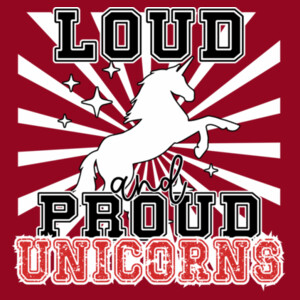 Loud & Proud Unicorns - Adult Cooling Performance Short Sleeve Tee Design