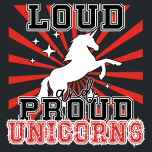 Loud & Proud Unicorns 02-501 - Adult Softstyle ® T Shirt Design