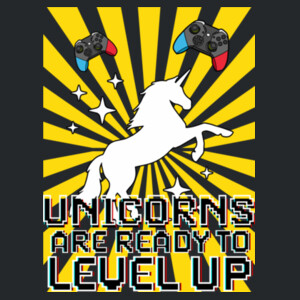 Level Up Unicorns 02-502 - Adult Softstyle ® T Shirt Design