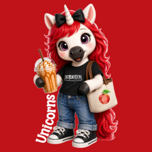 Unicorn Mascot 02-506 - Youth Cooling Performance Short Sleeve Tee Design