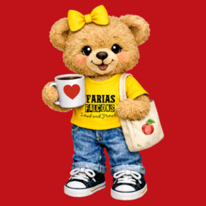 Bear Farias Elementary 02-601 - Adult Cooling Performance Short Sleeve Tee Design