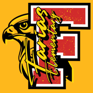 Farias Elementary Falcon Initial 02-602 - Adult Softstyle ® T Shirt Design
