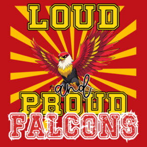 Loud & Proud Falcons 02-603 - Youth Cooling Performance Short Sleeve Tee Design