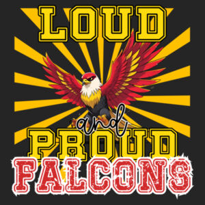 Loud & Proud Falcons 02-603 - Adult Cooling Performance Short Sleeve Tee Design