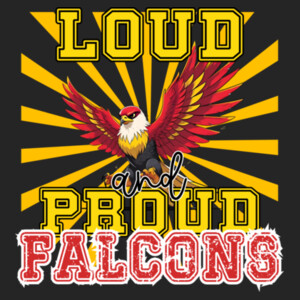 Loud & Proud Falcons 02-603 - Adult Cooling Performance Short Sleeve Tee Design