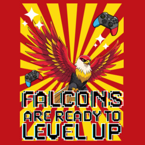 Falcons Level Up 02-604 - Youth Cooling Performance Short Sleeve Tee Design
