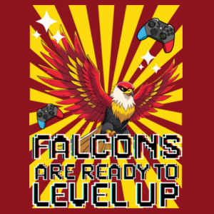 Falcons Level Up 02-604 - Heavy Blend Crewneck Sweatshirt Design