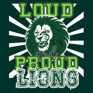 Loud & Proud Lions - Youth Cooling Performance Short Sleeve Tee Design