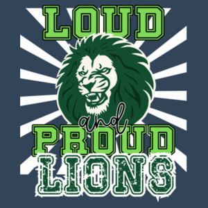 Loud & Proud Lions - Youth Heavy Cotton 100% Cotton T Shirt Design