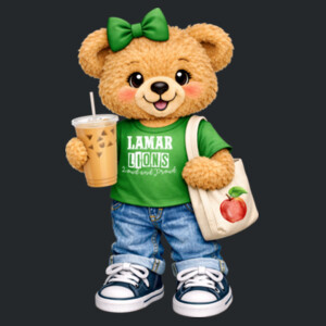 Lamar Lions Bear Mascot 04-205 - Heavy Blend Crewneck Sweatshirt Design