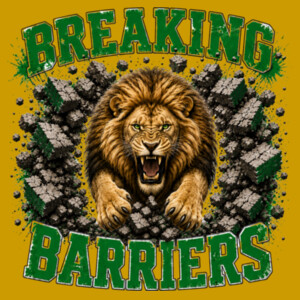 Breaking Barriers Lions 04-207  - Youth Cooling Performance Short Sleeve Tee Design