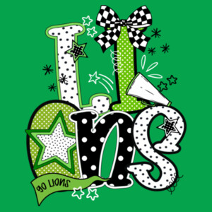 Lions Preppy 04-208 - Youth Heavy Cotton 100% Cotton T Shirt Design
