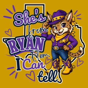 She's From Ryan 03-601 - Youth Cooling Performance Short Sleeve Tee Design