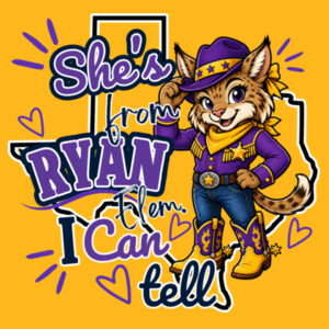 She's From Ryan 03-601 - Heavy Blend Crewneck Sweatshirt Design