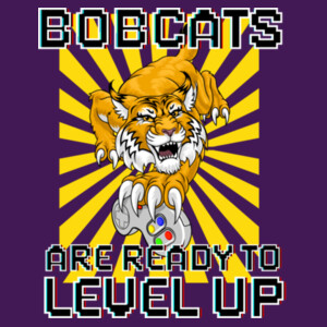 Level Up Bobcats 03-605 - Youth Cooling Performance Short Sleeve Tee Design