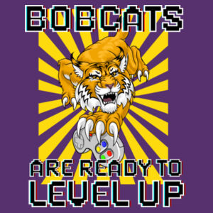 Level Up Bobcats 03-605 - Adult Softstyle ® T Shirt Design