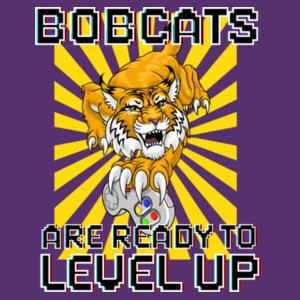 Level Up Bobcats 03-605 - Heavy Blend Crewneck Sweatshirt Design