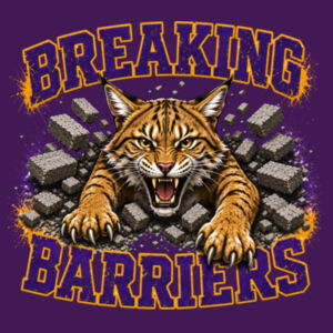 Breaking Barriers Bobcats 21-201 - Youth Cooling Performance Short Sleeve Tee Design