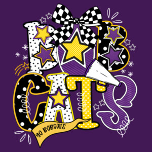 Bobcats Preppy 21-202 - Adult Cooling Performance Short Sleeve Tee Design