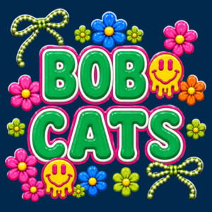 Bobcats Retro 21-203 - Adult Cooling Performance Long Sleeve Tee Design