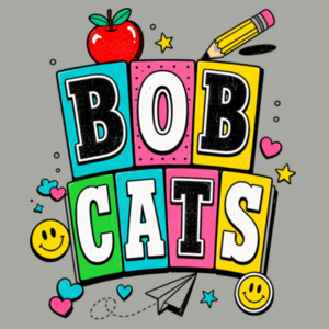 Bobcats Squares Groovy 21-206 - Youth Heavy Cotton 100% Cotton T Shirt Design