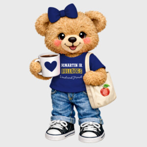 JCM Bear Mascot 03-201 - Youth Cooling Performance Short Sleeve Tee Design