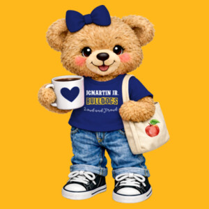 JCM Bear Mascot 03-201 - Youth Heavy Cotton 100% Cotton T Shirt Design