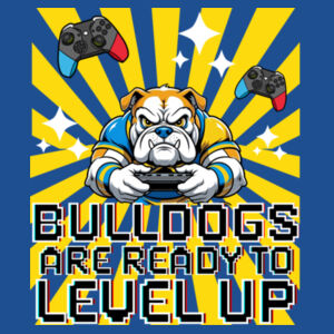 Level up Bulldogs 20-004 - Youth Heavy Cotton 100% Cotton T Shirt Design