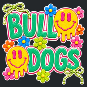 Bulldogs Groovy Preppy 20-008 - Heavy Blend Crewneck Sweatshirt Design