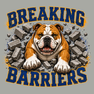 Breaking Barriers Bulldogs 20-011 - Youth Heavy Cotton 100% Cotton T Shirt Design