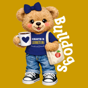 Bulldogs Bear Mascot 20-012 - Adult Cooling Performance Short Sleeve Tee Design
