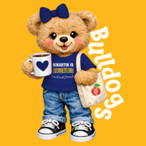 Bulldogs Bear Mascot 20-012 - Youth Heavy Cotton 100% Cotton T Shirt Design