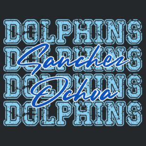 Dolphins 4X Sanchez Ochoa 03-501 - Adult Softstyle ® T Shirt Design