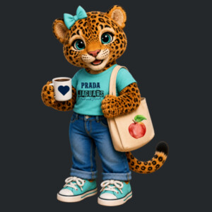 Prada Elementary Jaguar Mascot 06A-707 - Adult Softstyle ® T Shirt Design