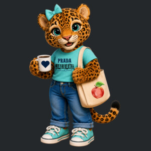 Prada Elementary Jaguar Mascot 06A-707 - Heavy Blend Crewneck Sweatshirt Design