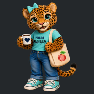 Prada Elementary Jaguar Mascot 06A-707 - Youth Heavy Cotton 100% Cotton T Shirt Design