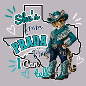 She's From Prada Elementary 06A-708 - Adult Cooling Performance Short Sleeve Tee Design