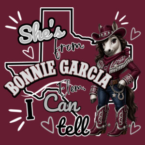 She's From Bonnie 05B-502 - Heavy Blend Crewneck Sweatshirt Design