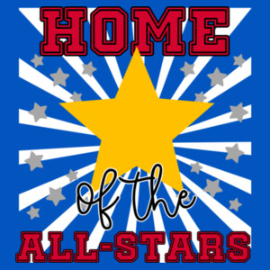 Home of the All Stars 05A-802 - Adult Cooling Performance Short Sleeve Tee Design