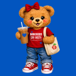 All Stars Borchers Bear 05A-805 - Adult Cooling Performance Long Sleeve Tee Design