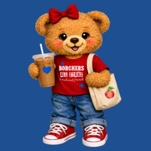 All Stars Borchers Bear 05A-805 - Youth Heavy Cotton 100% Cotton T Shirt Design