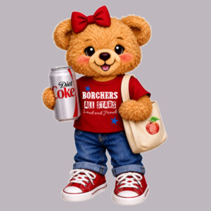 Borchers All Stars – Loud and Proud Bear 05A-806 - Youth Cooling Performance Short Sleeve Tee Design